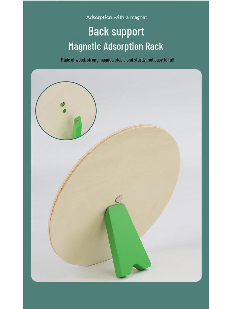 Interactive Children's Wooden Clock Teaching Aid - Time Concept & Digital Clock Cards Educational Toy