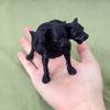 Настольное украшение в виде собаки, трехголовая фигурка, 3D-печать, Черная трехголовая скульптура, Детализированная статуэтка, Жуткий мифический зверь, Орнамент для дома и офиса