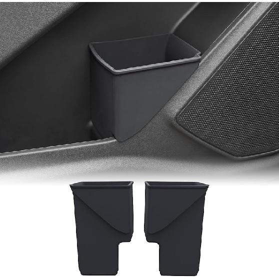 ELECFRESH 2PCS Door Side Trash Can Compatible With -2025 2026 Ford Explorer, Garbage Bin Storage Box For Ford Explorer Accessories 2025 2024