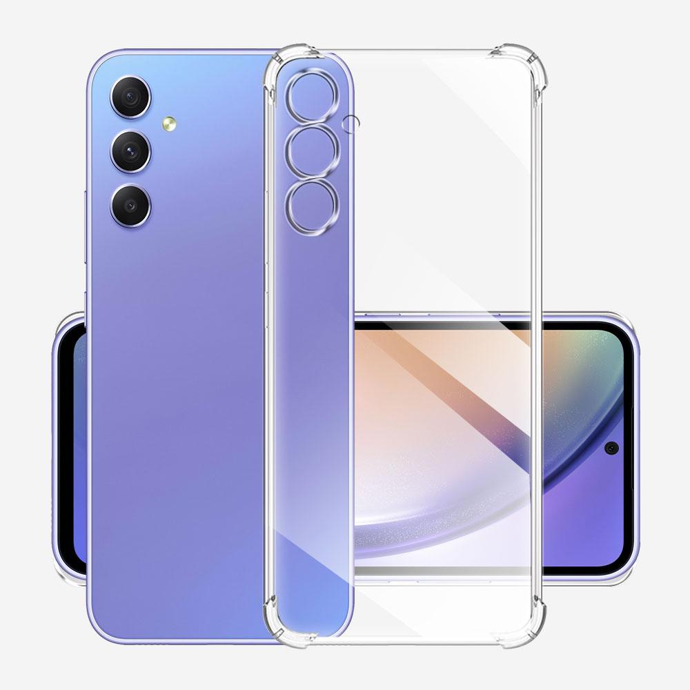Ударопрочный прозрачный силиконовый чехол для Samsung Galaxy A15 A25 A35 A55 A05 A05S A14 A24 A34 A54 A12 A22 A32 A13 A23 A33 A53 A73