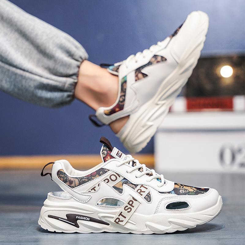 Модные новые скейтбордные мужские туфли летние кроссовки кожаные повседневные модные для активного отдыха беговые спортивные походы теннисные платформенные дизайнерские роскошные