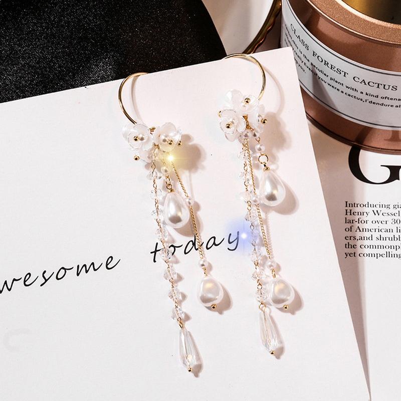 Новые модные ювелирные изделия Красная роза серьги-капли женские винтажные стразы цветы висячие серьги свадьба помолвка вечеринка