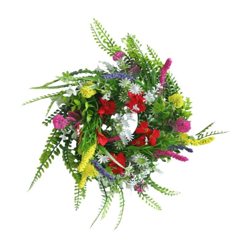 1 шт. летний венок для входной двери, летние весенние украшения, венок из полевых цветов лаванды для дома, крыльца, наружного вечернего окна