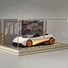 1/24 Scale Diecast Model Car Display Case Desktop Decor with Light Parking Lot Scene for