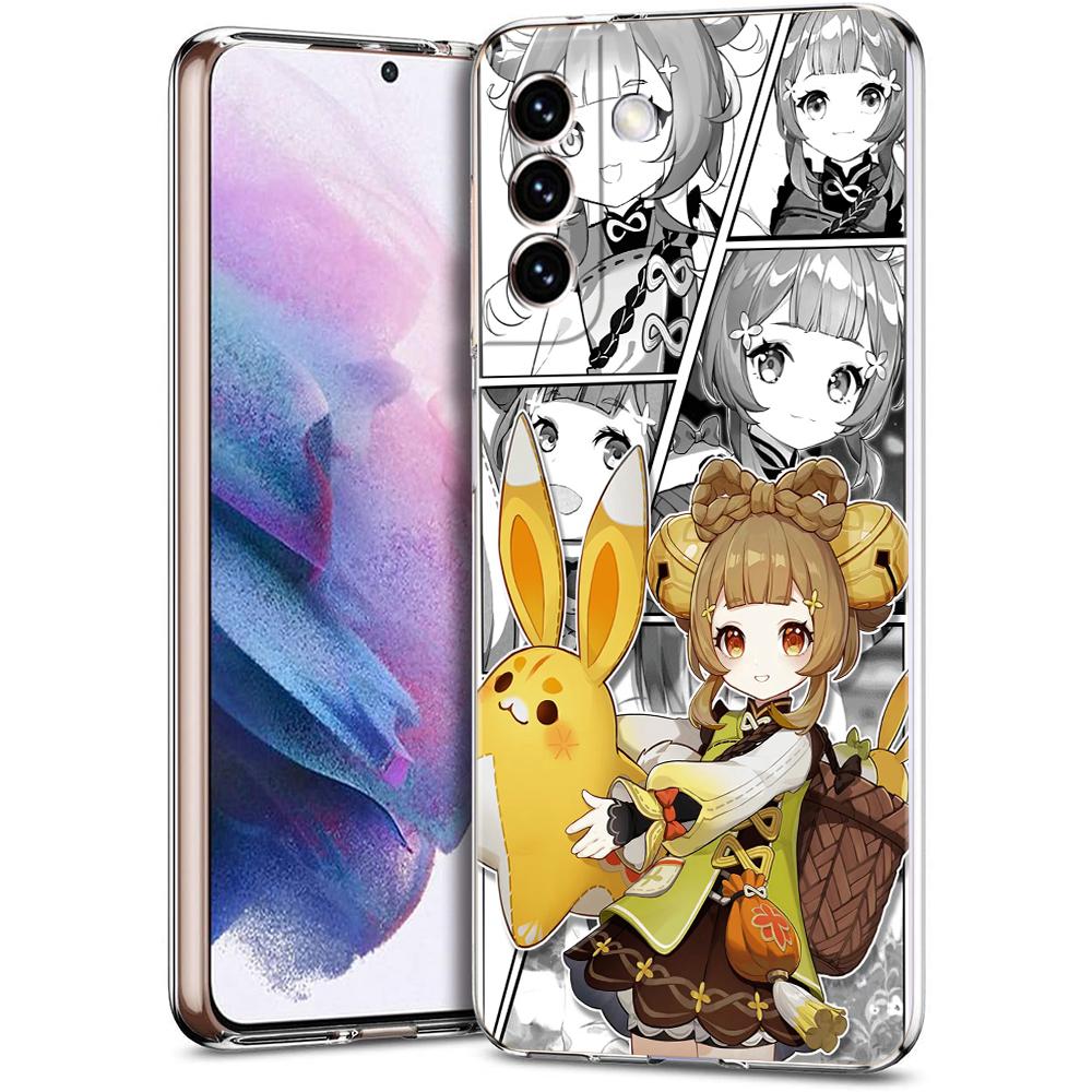 Чехол для телефона Genshin Impact для Samsung Galaxy S24 Plus S23 S22 S21 S20 FE Ultra 5G S10 S10E S9, мягкий прозрачный силиконовый чехол