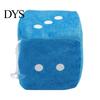 Hanging Dice Pendant Fuzzy Three Dimensional with Suction Cup Printing Dots Cartoon Plush Toy Decoration Various Sizes Dot for Home
