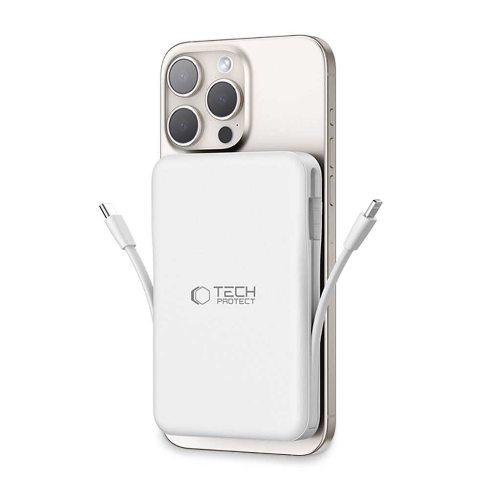 Tech-Protect Pb31 Lifemag Magsafe Power Bank 10000Mah White