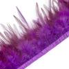 1M 5M 10Meters Dyed Colorful Rooster Chicken Feathers Trim 8-12CM Soft Plumes Ribbon Fringe for Wedding Dress Sewing Decoration