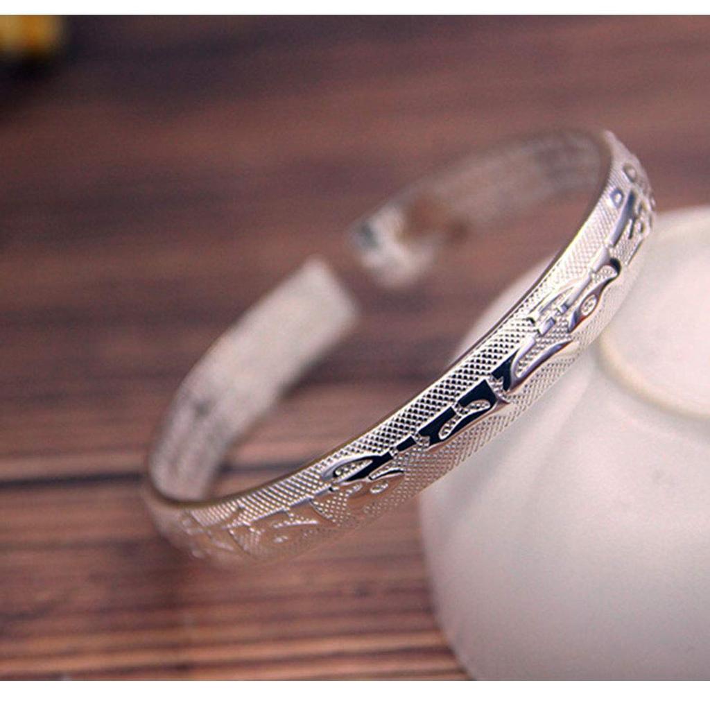 Браслет Deelfel для мужчин из нержавеющей стали с санскритским символом защиты сердца от зла, амулет, универсальный размер, новый подарок для женщин, сталь, черный, пословицы, сутра, гравировка,