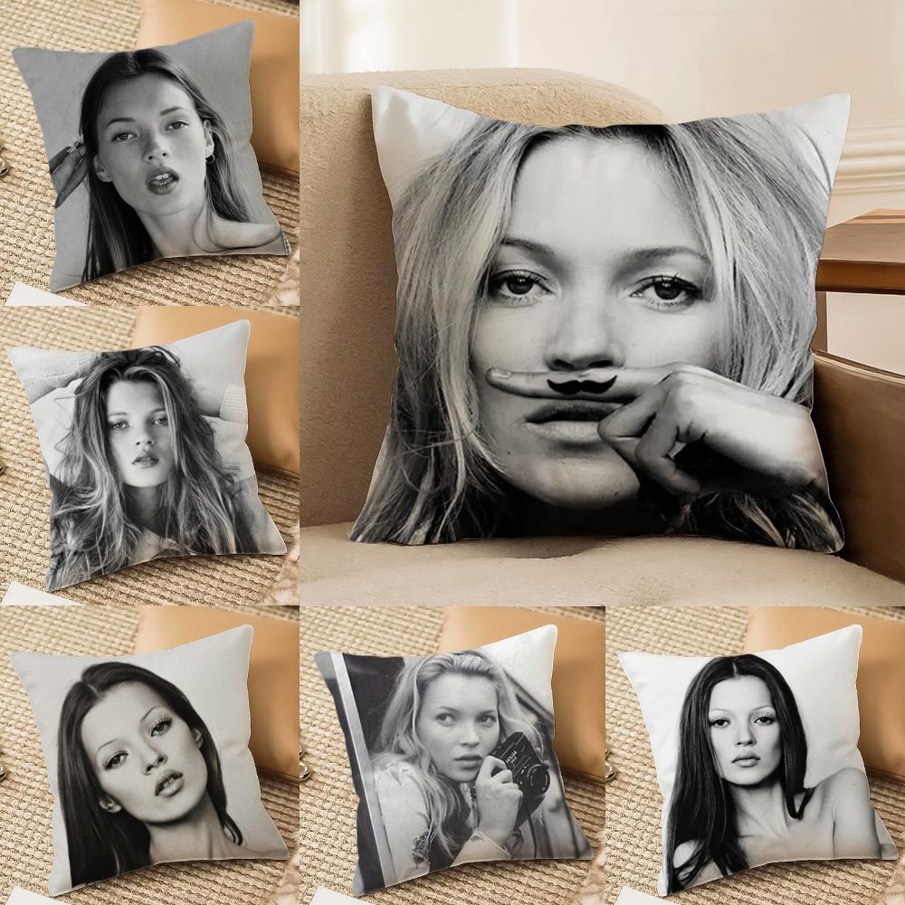 K-Kate M-Moss Чехол для подушки-подушки Мягкий Плюшевый Двусторонний Печатный Декоративный Подарок для Дивана