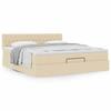 Maison Exclusive - Cadre de lit ottoman avec matelas crème 180x200 cm tissu