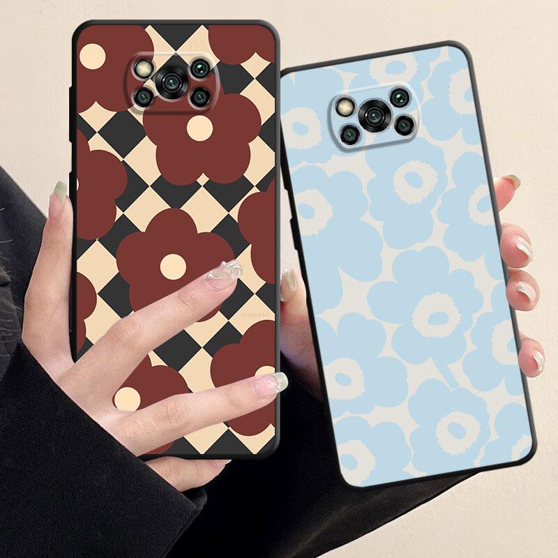 Прекрасный чехол для телефона с цветочным рисунком для Samsung Galaxy S23 S21 S22 S20 Note 20 Ultra 10 Plus 8 9 Note20ultra S21 S22, черная мягкая сумка-чехол