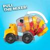 Mega Bloks Грузовик-бетономешалка CAT (9 штук) для возраста от 1 года и старше (GFG11)