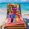 Numberblocks Beach Towel Quickdry Soft Microfiber Comfortable Lightweight Suitable For Sports Travel Swimming Yoga Bathroom Beach And Pool