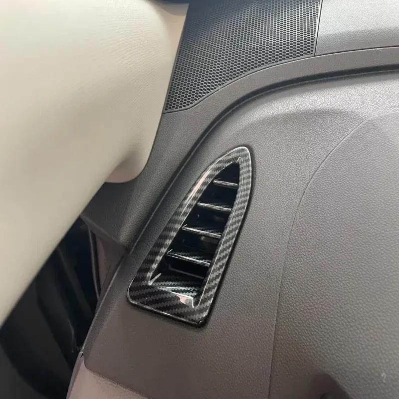 LHD For Subaru Crosstrek 2024 ABS Carbofniber Window Switch Door Handle Cover Gear Shift Panel front water cup cover trim