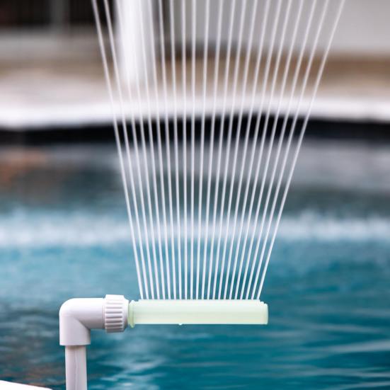 Фонтан для бассейна, светящийся в темноте, регулируемый резьбовой интерфейс, прохладный, теплый, спринклер для водопада, возвратные форсунки, принадлежности для бассейна