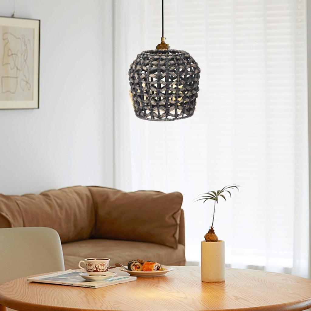 Подвесной светильник для потолочного вентилятора с тканым узором