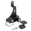 Yctze Motorcycle Helmet Lock Holder, Aluminum Alloy Anti-Theft Helmet Lock Kit for Suzuki SV650 (Black)