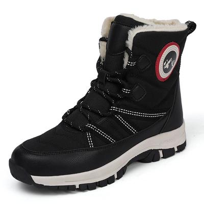 Женские зимние ботинки с толстым вельветом, водонепроницаемые и нескользящие, зимние теплые, уличные хлопковые ботинки