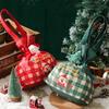 Cartoon Christmas Handbag Santa Claus Xmas Eve Packaging Bag Portable Christmas Gift Box  Birthday