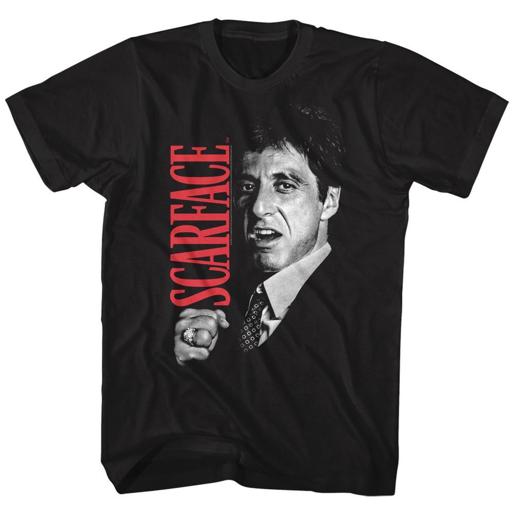 MEN039;S OFFICIAL Scarface Movie AL PACINO T-SHIRT Tony Close Up Cotton SM5XL Unisex T-Shirt