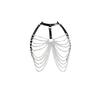 Sexy Pu Leather Multi-layer Chain Chest Chain Metal Leather Bra Top Accessories Body Chain