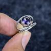 Amethyst Gemstone Handmade 925 Sterling Silver Jewelry Ring Size 5 MM-3418