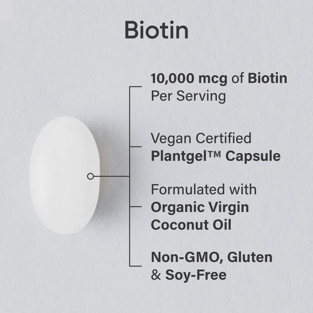 Sports Research, Biotin, Maximum Strength, 10,000 mcg, 120 Veggie Softgels