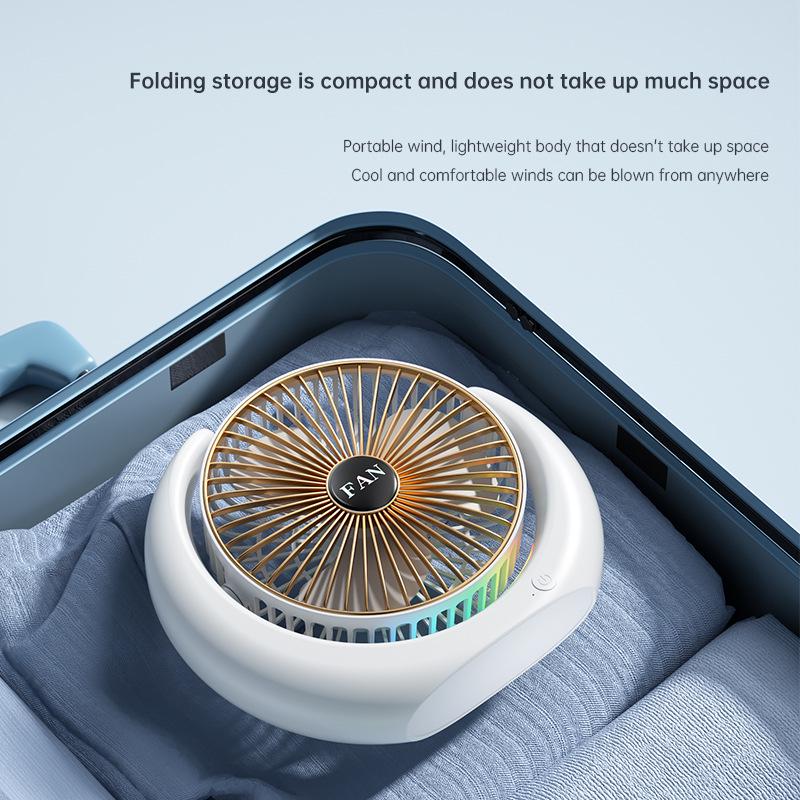 Portable USB Rechargeable Desk and Camping Fan