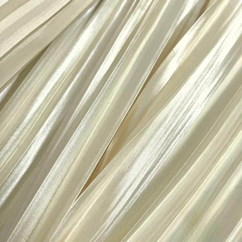 100x150 см плиссированная атласная ткань для рукоделия платье юбка костюм одежда ткань для шитья своими руками мягкая глянцевая гладкая однотонная