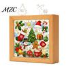 Acrylic Puzzle Night Light DIY LED Light, Christmas Town Jigsaw Lamp, Hand Unique Housewarming Gift Idea Assembled Decorative for Bedroom Desktop Warm