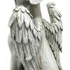 Angel Dog Memorial Statue Hand Carving Vivid Exquisite Synthetic Resin Pet Memorial Stones for Outdoor Garden