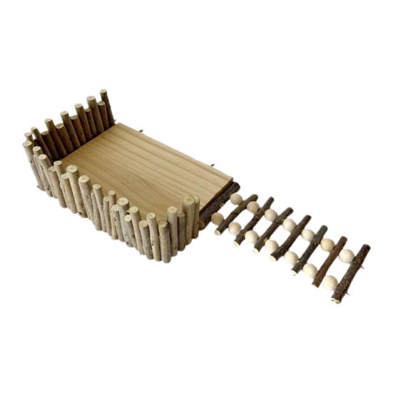 Игрушка для хомяка Высокая стабильность Большое пространство Твердые натуральные материалы Износостойкий отдых Игра рельеф