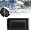 RV Boat Caravan 12V Side Air Cooling Blower Fan Vent Exhaust Ventilation Black