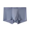 Men Boxer Underwear Elastic Mid-Waist U-Convex Breathable Shorts Briefs Solid Color Comfort Fit Underwear