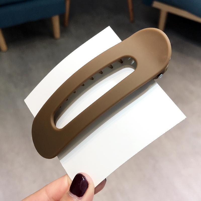 Матовая заколка для волос для женщин и девочек Аксессуары для волос Модный цвет Однотонная акриловая заколка Зубцы Нескользящая заколка-автомат BB