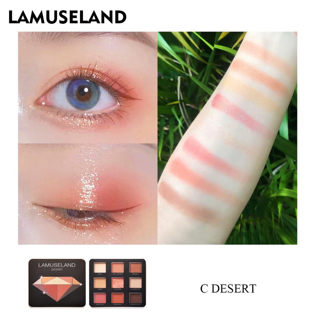 LAMUSELAND 4 шт./компл. набор для макияжа глаз, тушь + подводка для глаз + карандаш для бровей + палитра теней для век