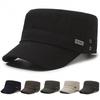 Men's Autumn Flat Top Military-Style Sun Hat - Adjustable for Outdoor, Casual Travel