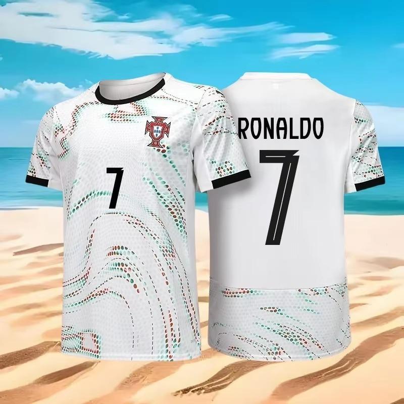 Футбольная футболка Ronaldo Fan Edition Легкая дышащая спортивная одежда Топ Летняя футболка для тренировок на открытом воздухе Мужская