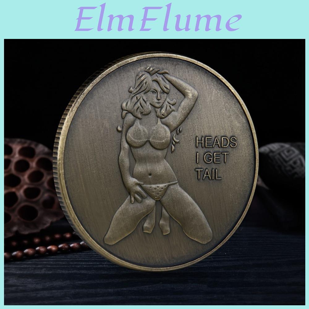 Coin Business Collection Commemorative Coin Gifts Promotional Gifts Mermaid Moon Goddess Bikini Bronze Memorial