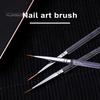 3 шт./компл. Кисти для дизайна ногтей Тонкая кисть для подводки Противоскользящая ручка Мягкая щетина Портативные легкие кисти для дизайна ногтей Тонкая линия Кисть для ногтей Деталь