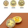 10 шт. пуговицы для рубашек, женская одежда, кардиган, шифон, круглые металлические пуговицы, детские мужские рубашки, универсальные золотые пуговицы Daquan