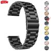 Watchband 22mm 20mm Metal Band for Samsung Galaxy Watch 6 5 4 40mm 44mm 6Classic 43 47mm 5Pro 45m Stainless Steel Strap for Amazfit Correa