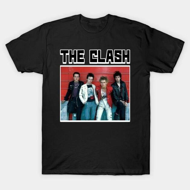 Мужская футболка The Clash 100% хлопок Топ с коротким рукавом Все размеры от S до 5XL