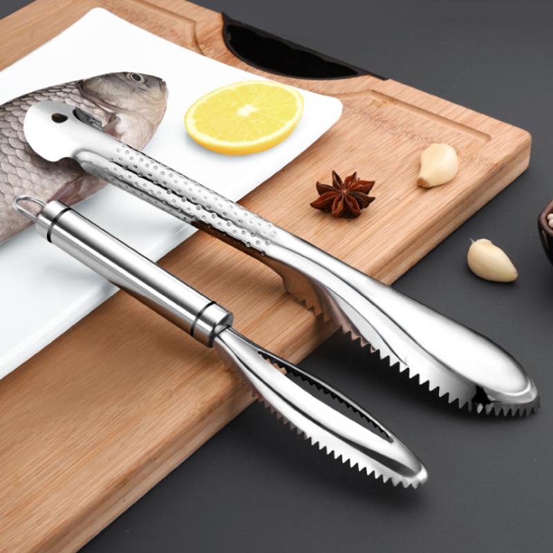 Рыбья чешуя из нержавеющей стали, скребковые терки, быстрое удаление, очиститель для очистки рыбы, скребок для чистки рыбных костей, пинцет