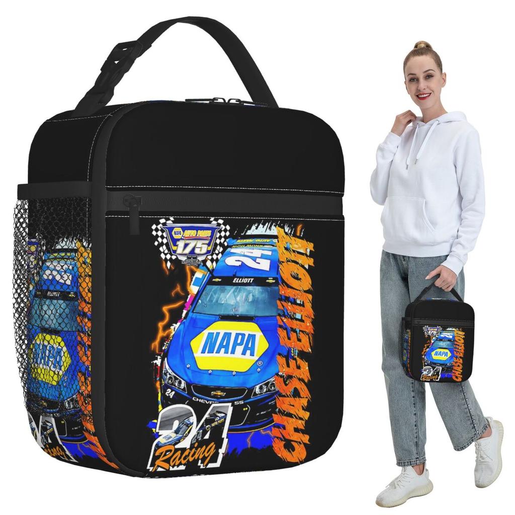 Chase Elliott NAPA Racing Insulated Lunch Bag for Women Office Cooler Thermal Food Box Tote Portable Lunch Boxes Container