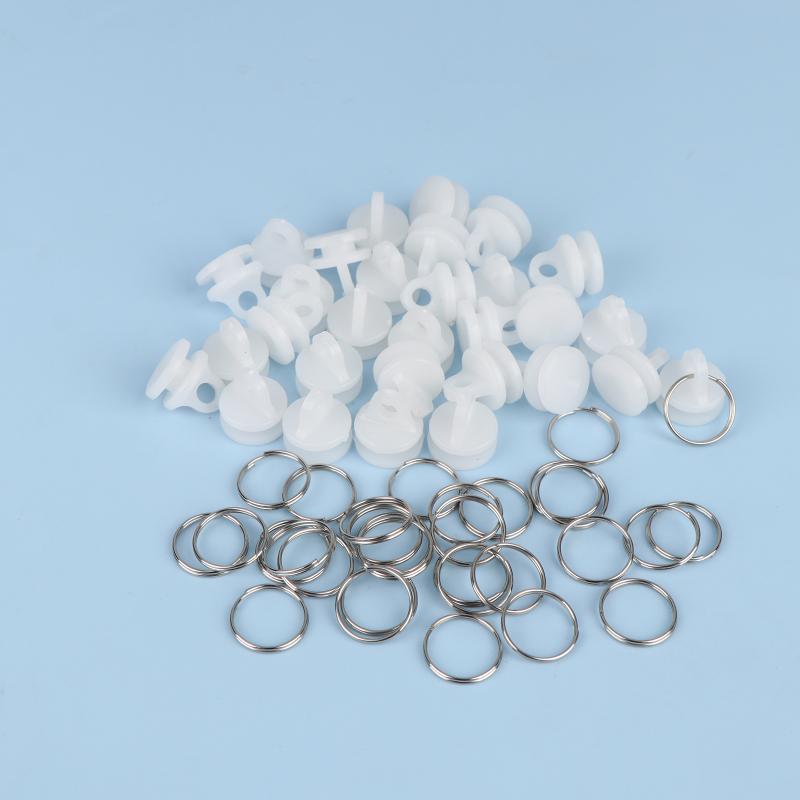 30Pcs Heavy Duty Truck Curtain Pulley Rollers J6 Curtain Beads Wear Proof Replacement Parts for Commercial Vehicle Curtains