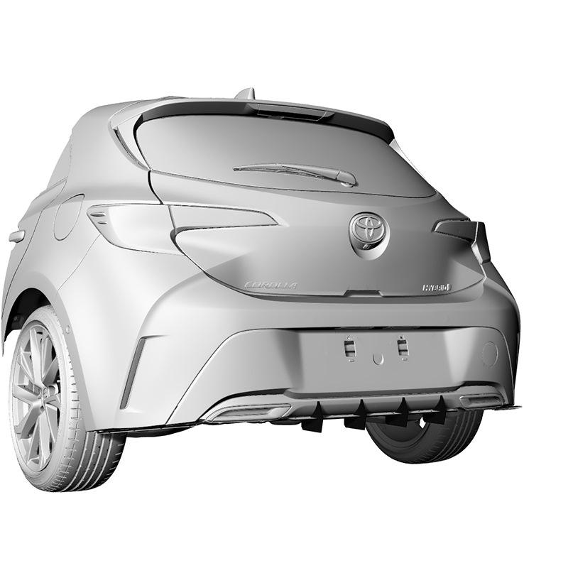 Внешний задний спойлер для Toyota Corolla Hatchback 2018-2021