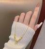 Позолоченное ожерелье из бамбуковых секций - Кулон с символом мира из семейного наследия Чжоу для женщин