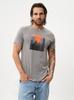 Men's Gray MyStars Sunset City Short Sleeve T-Shirt L